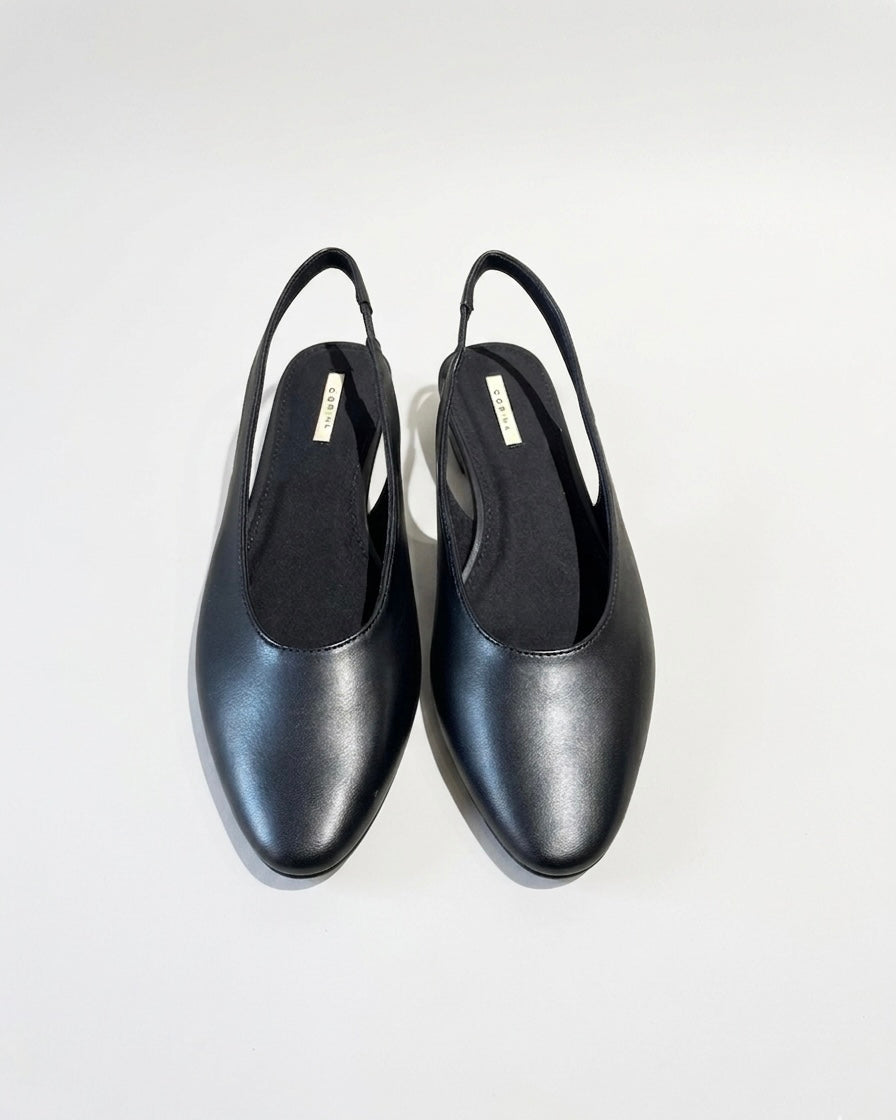 ballerina nera tacco basso
