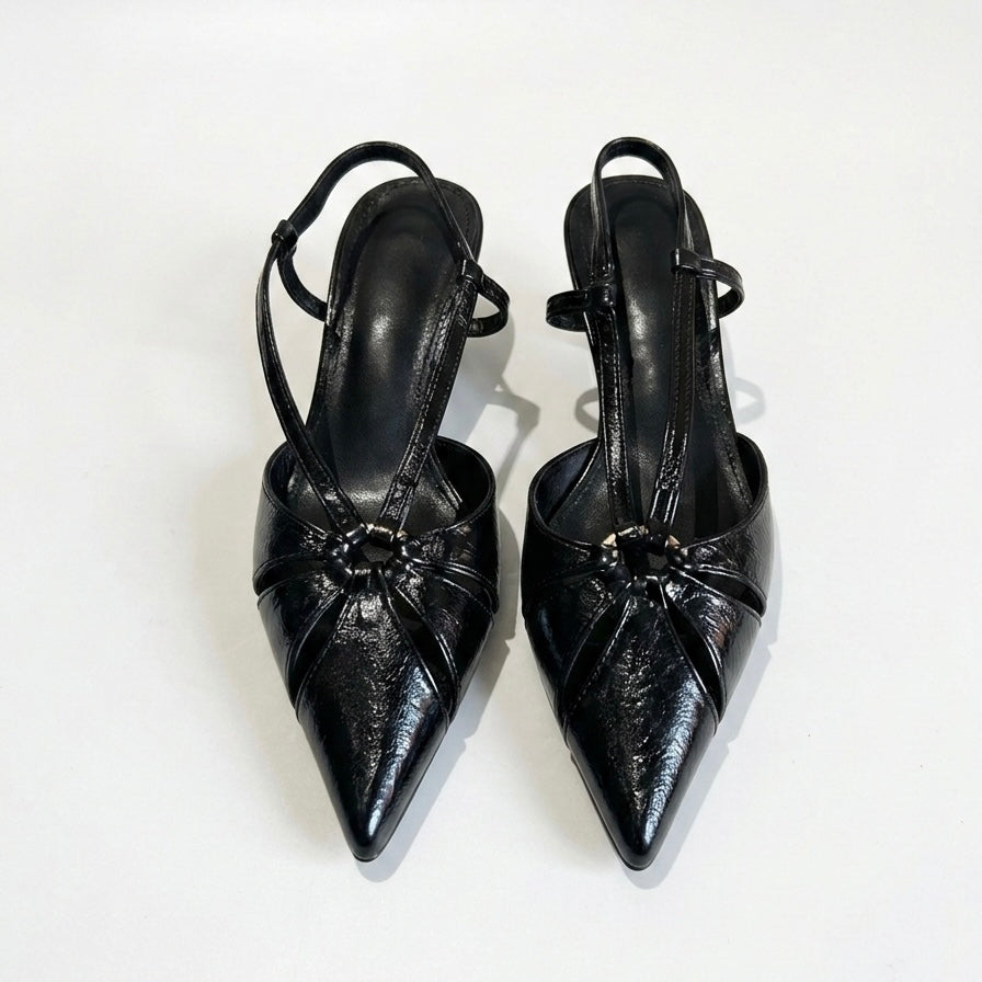 decolletè nero anello