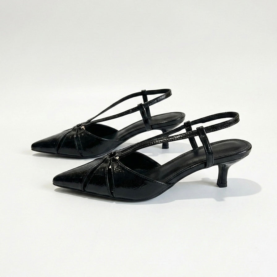 decolletè nero anello